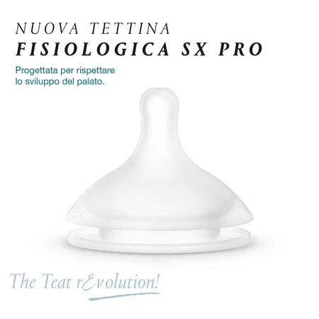 Suavinex SX Pro - 2 tétines en silicone à débit lent, de forme anatomique, +0 mois