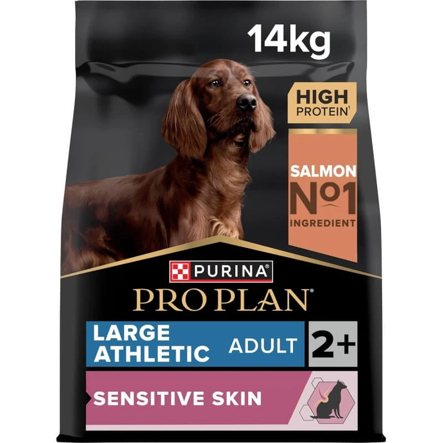 Purina Pro Plan Adult Large Athletic Sensitive Skin Salmon - Compleet voer voor volwassen honden met een gevoelige huid, 14 kg