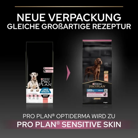 Purina Pro Plan Adult Large Athletic Sensitive Skin Salmon - Compleet voer voor volwassen honden met een gevoelige huid, 14 kg