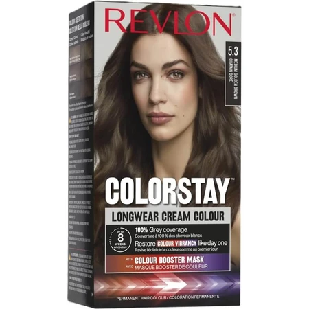 Revlon ColorStay Longwear Cream Color - Tinte para el pelo n.º 5.3, castaño dorado medio