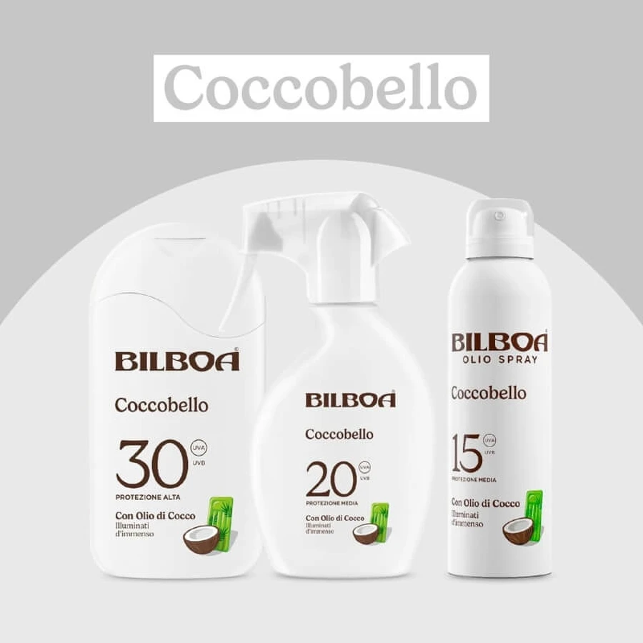 Crema solar Bilboa Coccobello SPF 30, alta protección, 200 ml