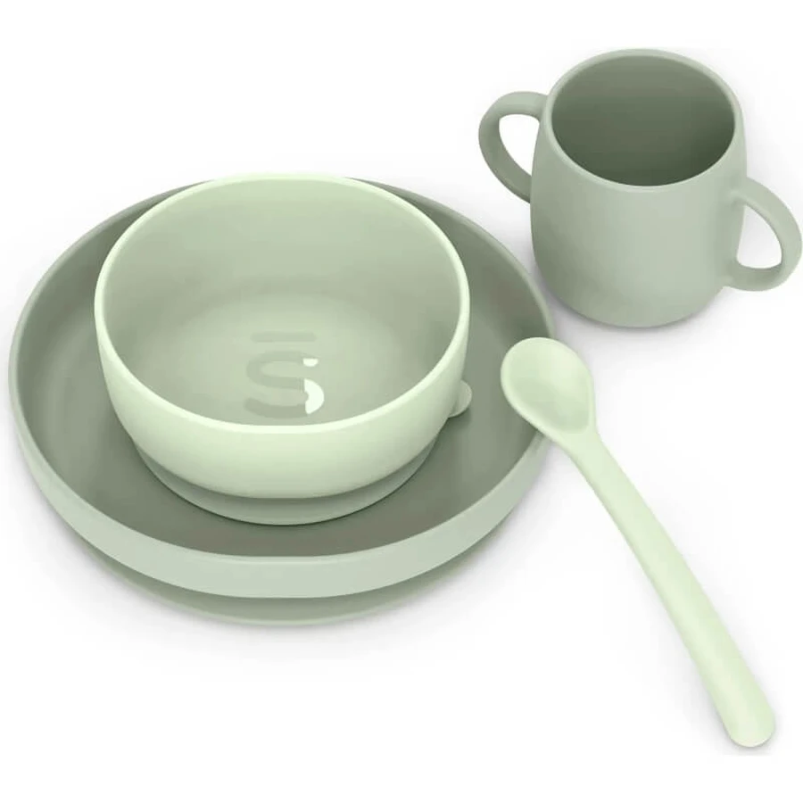 Suavinex Selection Color Essence 4m+ - Set de alimentación - Verde