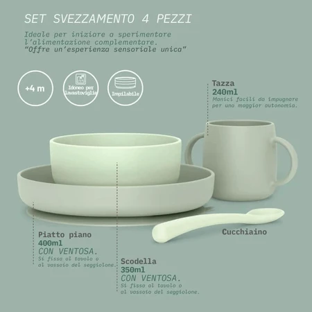 Suavinex Selection Color Essence 4m+ - Set de alimentación - Verde
