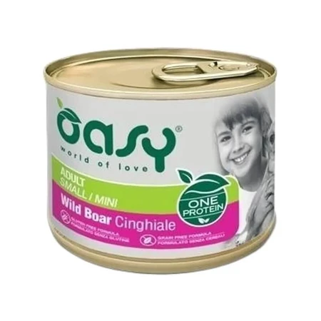 Oasy Adult Small &amp; Mini Wild Boar - Compleet voer voor kleine volwassen honden, 200 g