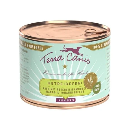 Terra Canis Grain-Free Veal - Compleet voer voor volwassen honden met graanintolerantie, 800 g