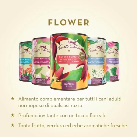 Terra Canis Flower Waikiki Woof Salmon - Aanvullend natvoer voor honden, 400 g