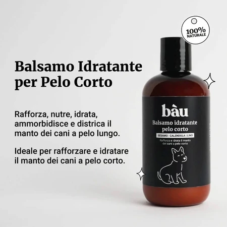 Acondicionador hidratante de Bau Cosmetics para pelo corto, 250 ml