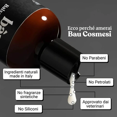 Acondicionador hidratante de Bau Cosmetics para pelo corto, 250 ml