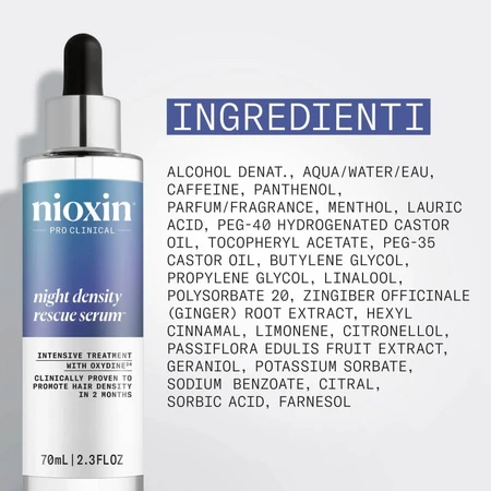 Sérum Nioxin Night Density Rescue - Sérum antioxidante 70 ml