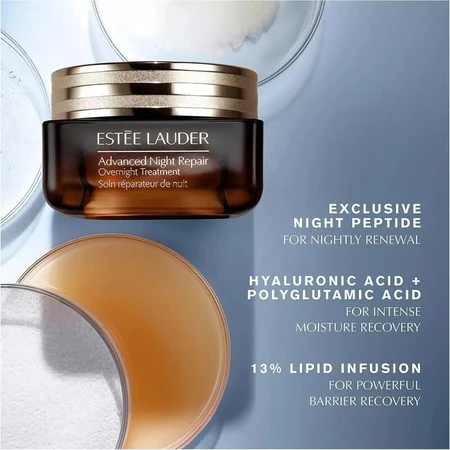 Tratamiento nocturno Advanced Night Repair de Estée Lauder - Crema de noche antienvejecimiento, 65 ml