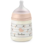 Suavinex Birdies - Babyfles met SX Pro-siliconen speen tegen koliek, vanaf 0 maanden, roze, 150 ml