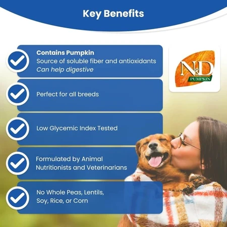 Farmina N&amp;d Pumpkin Puppy Medium &amp; Maxi mit Lamm und Kürbis – Alleinfuttermittel für Welpen, 12 kg