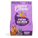 Edgard & Cooper Verse zalm en kalkoen voor middelgrote puppy's – Compleet voer voor puppy's, 2,5 kg
