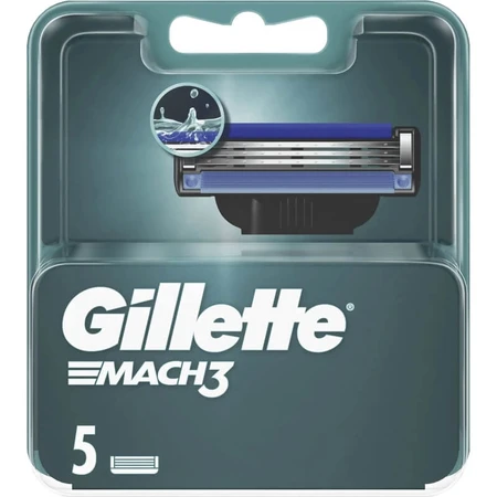 Gillette Mach3 - 5 razor blades for a manual razor
