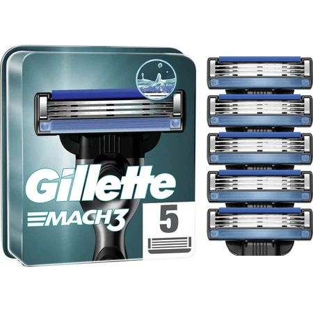 Gillette Mach3 - 5 razor blades for a manual razor