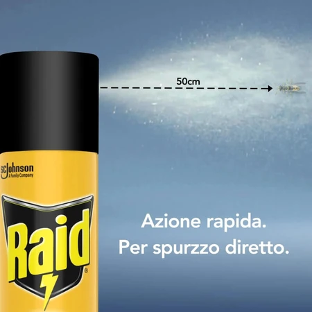 Spray insecticida Raid contra avispas y avispones, 400 ml
