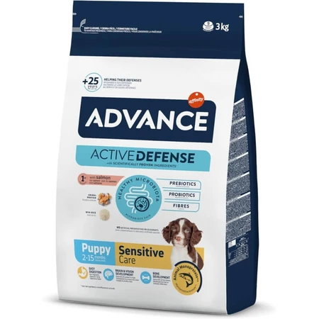 Advance Active Defense Sensitive Salmon - Volledig voer voor puppy's, 3 kg