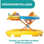 Trotteur Chicco Walky Talky Sunny avec barre de jeux en 3D