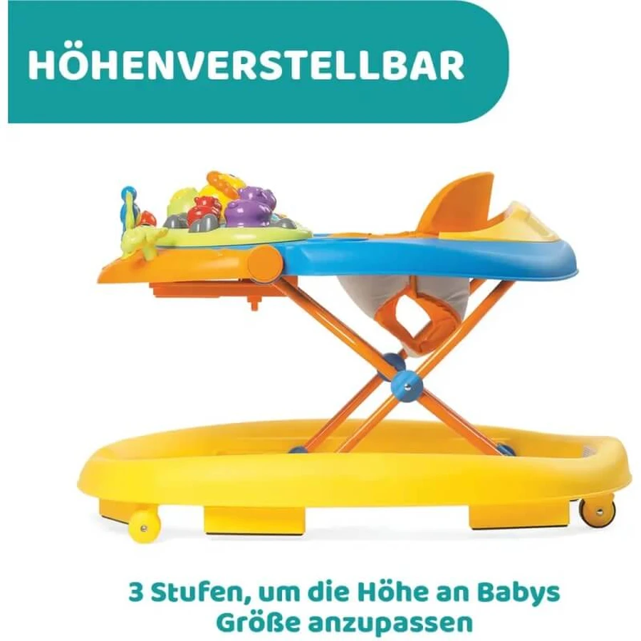 Trotteur Chicco Walky Talky Sunny avec barre de jeux en 3D