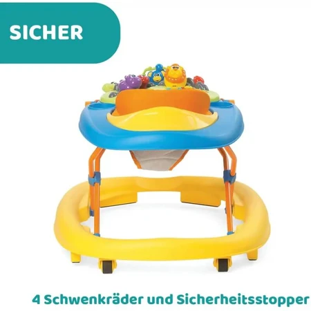 Trotteur Chicco Walky Talky Sunny avec barre de jeux en 3D