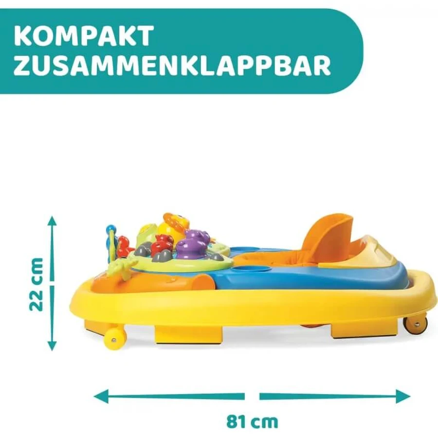 Trotteur Chicco Walky Talky Sunny avec barre de jeux en 3D