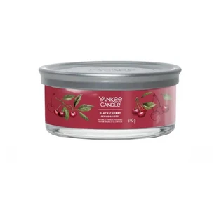 Yankee Candle Black Cherry - Signature-kaars in een glas met 5 lonten, 340 g