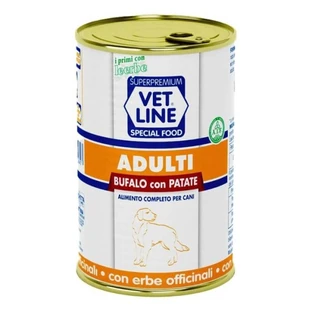 Vet Line Buffalo and Potatoes - Pienso completo para perros adultos, 400 g