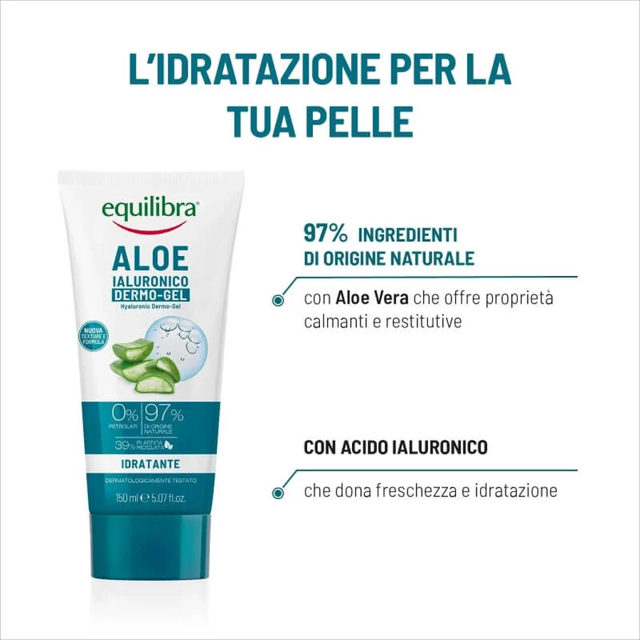 Equilibra Extra Aloe - Gel dermo-hydratant à l'acide hyaluronique 150 ml