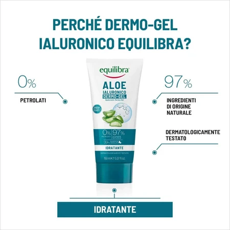Equilibra Extra Aloe - Gel dermo-hydratant à l'acide hyaluronique 150 ml