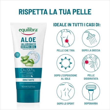 Equilibra Extra Aloe - Gel dermo-hydratant à l'acide hyaluronique 150 ml