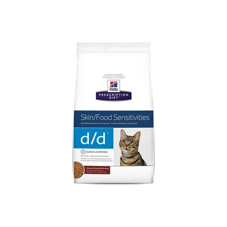 Hill’s Prescription Diet d/d Skin Sensitive pentru pisici – hrană uscată 1,5 kg