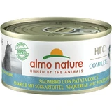 Almo Nature HFC Complete Mackerel with Sweet Potato - Complete Food for Adult Cats, 70 g