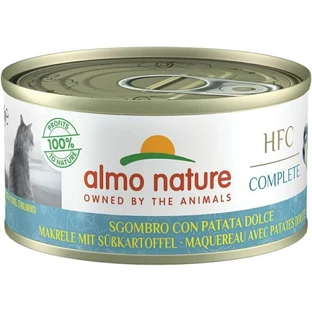 Almo Nature HFC Complete Makrele mit Süßkartoffel – Alleinfuttermittel für ausgewachsene Katzen, 70 g