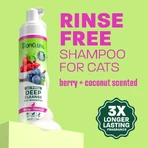 Tropiclean Deep Cleaning Waterless – Katzenshampoo mit Kokosnuss und Aloe, 220 ml