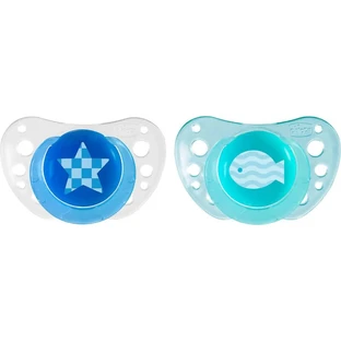 Chicco Physio Air Boy Silicone Pacifier, 6–12 months, 2-pack
