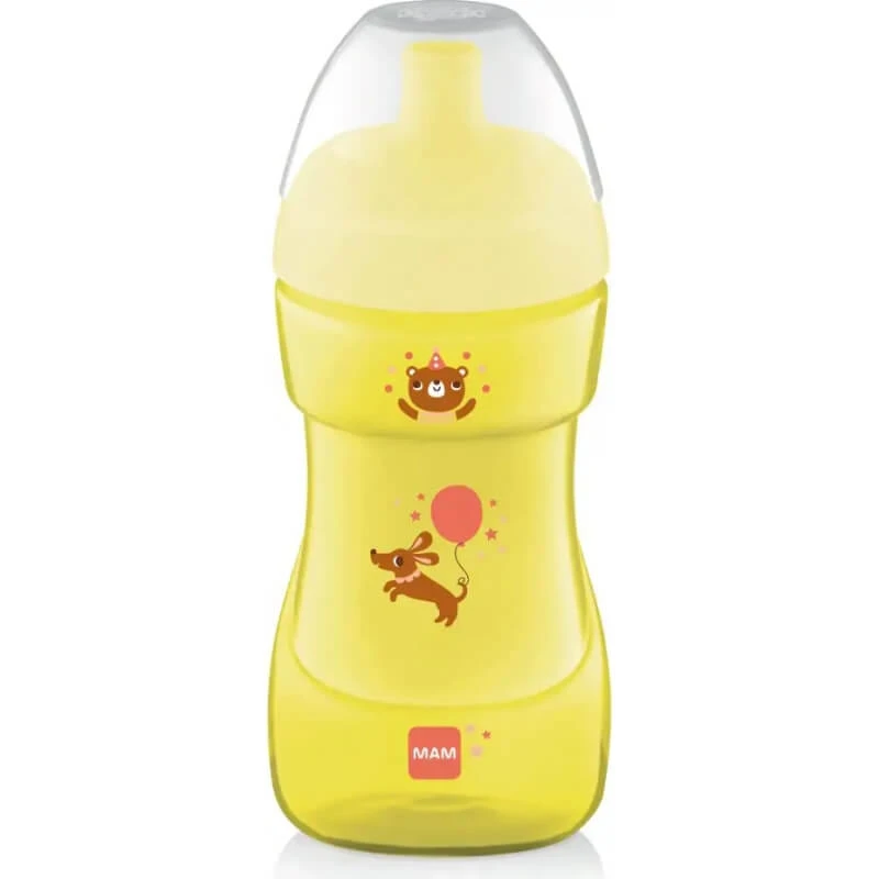 Mam Sports Cup - 330 ml spill-proof drinking cup, sorbet green