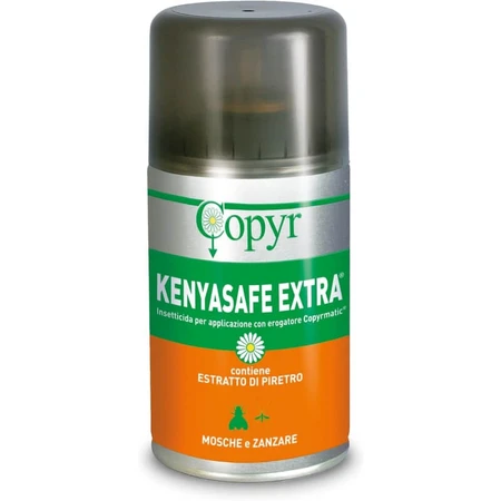 Copyr Kenyasafe Extra - Insecticida contra mosquitos, moscas y otros insectos voladores, 1 lata de 250 ml
