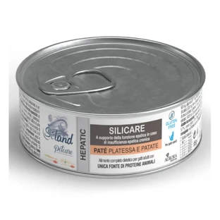Aurora Biofarma Siland Hepatic Silicate Pâté with Plaice and Potatoes - Complete Food for Adult Cats, 85 g