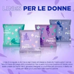 Lines Petalo - 13 serviettes hygiéniques de forme anatomique pour un flux léger à normal