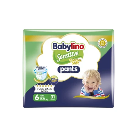 Babylino Sensitive - 31 couches-culottes extra-larges taille 6 (13–18 kg)