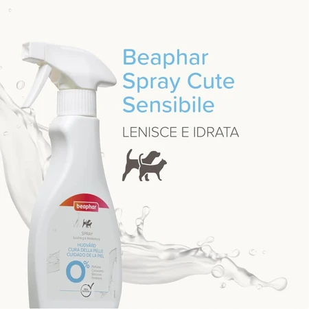 Beaphar Skin Care - Soothing and Moisturizing Spray for Sensitive Skin in Dogs and Cats, 250 ml
