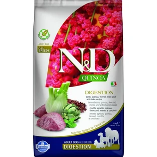 Farmina N&amp;d Quinoa Digestion Lamb – Alleinfuttermittel für ausgewachsene Hunde mit empfindlicher Verdauung, 2,5 kg