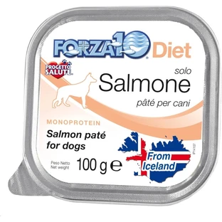 Forza10 Forza 10 Salmon-Only Diet - Single-Protein Diet for Dogs with Food Intolerances, 100 g