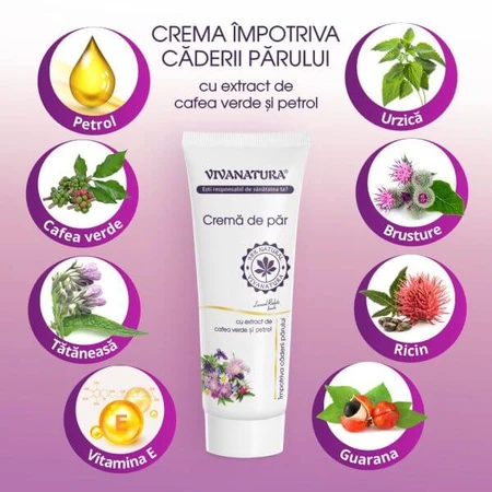 Crème Anti-chute Cheveux, 250 ml, Vivanatura