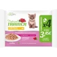 Natural Trainer Kitten & Young Chicken - Complete food for kittens and pregnant or nursing cats, 4 pouches x 85 g
