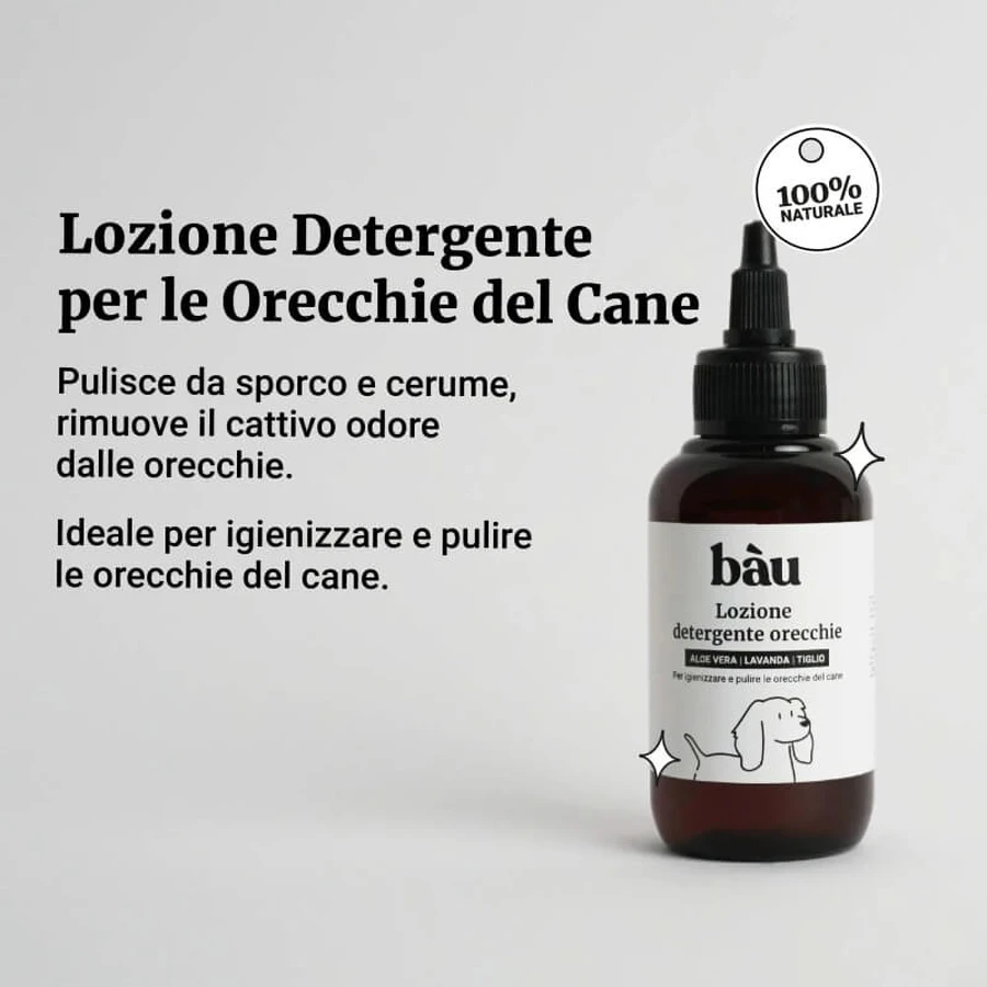 Loción limpiadora de oídos para perros de Bau Cosmetics, 100 ml