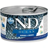 Farmina N&amp;d Ocean Adult Mini Hering und Garnelen – Alleinfuttermittel für kleine erwachsene Hunde, 140 g
