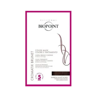 Tratamiento de color Biopoint Chromatix: Mascarilla de coloración en 5 minutos, 30 ml, «Dark Maron Glace’»