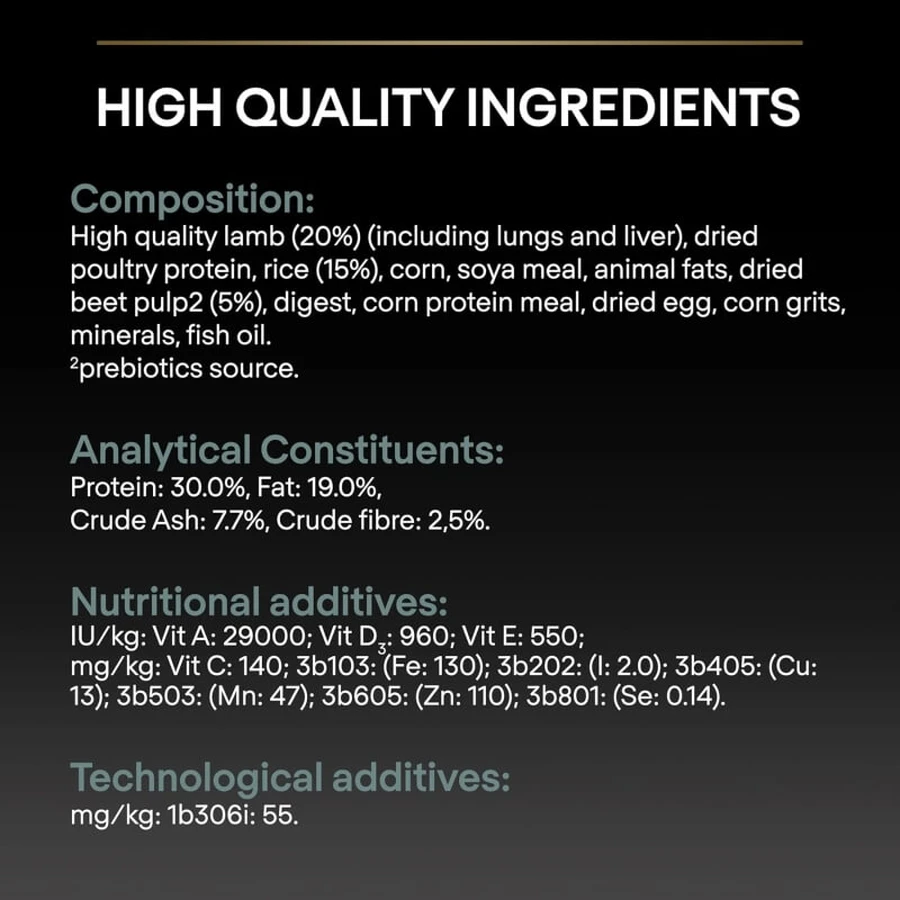Purina Pro Plan Sensitive Digestion Lamm – Alleinfuttermittel für mittelgroße Welpen, 3 kg