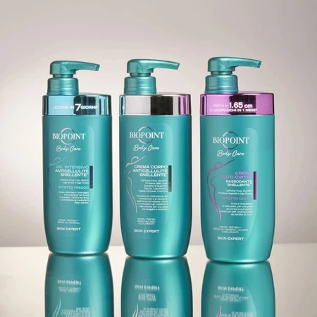 Biopoint Körperpflege für Problemzonen – Straffende und schlankmachende Creme, 400 ml